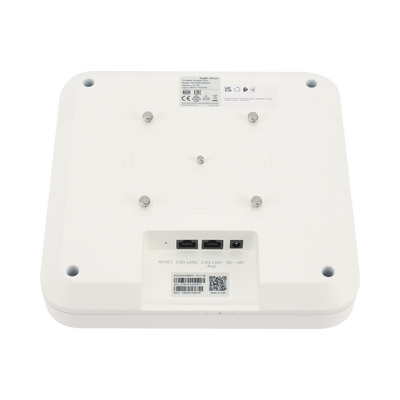 RUIJIE - Punto de Acceso Mesh Wi-Fi 6 con doble puerto multi-gigabit 2.5G Interior en Techo hasta 5.9 Gbps, doble banda 802.11 AX6000 MU-MIMO 4x4