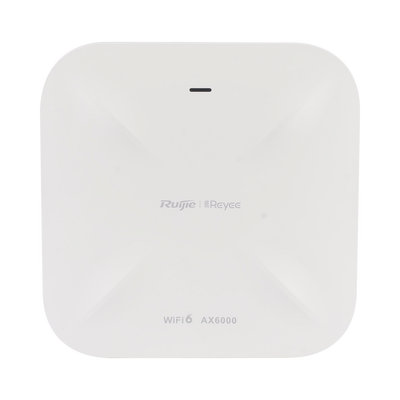 RUIJIE - Punto de Acceso Mesh Wi-Fi 6 Industrial para Exterior Sectorial 60°, hasta 5.95 Gbps, MU-MIMO 4x4, Filtros Anti Interferencia y Auto Optimización con IA, puerto eth 2.5G y SFP