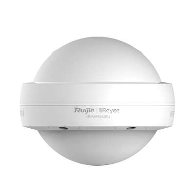 RUIJIE - Punto de Acceso Mesh Wi-Fi 6 Exterior IP68, Wi-Fi 6 (802.11ax), 360 grados,  MU-MIMO2x2, hasta 256 clientes