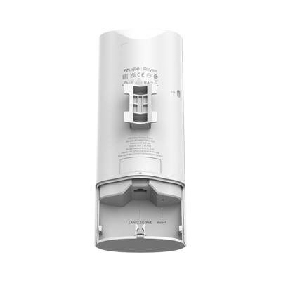RUIJIE - Punto de Acceso Mesh Wi-Fi 7 para Exterior IP65, Doble Banda MLO hasta 512 Usuarios, ancho de banda de hasta 5 Gbps , interior con puerto 2.5G, 802.11 BE19000 MU-MIMO 5X5