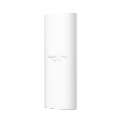 RUIJIE - Punto de Acceso Mesh Wi-Fi 7 para Exterior IP65, Doble Banda MLO hasta 512 Usuarios, ancho de banda de hasta 5 Gbps , interior con puerto 2.5G, 802.11 BE19000 MU-MIMO 5X5