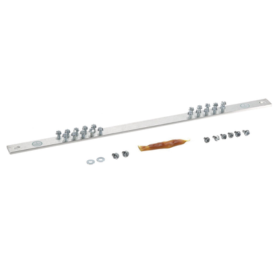 PANDUIT - Barra de Conexión a Tierra, Para Rack de 19", Con 20 Orificios Para Conexión Rápida de Equipos, Incluye 20 Tornillos # 12-24 x 1/2" Instalados