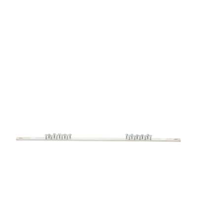 PANDUIT - Barra de Conexión a Tierra, Para Rack de 19", Con 20 Orificios Para Conexión Rápida de Equipos, Incluye 20 Tornillos # 12-24 x 1/2" Instalados