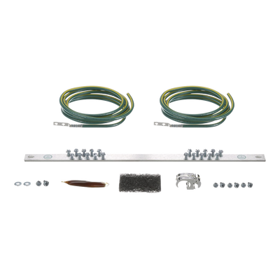 PANDUIT - Kit de Puesta a Tierra con dos Jumpers 6 AWG y Barra de Conexiones de 20 Orificios, para Rack de 19in