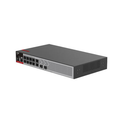 RUIJIE - Switch PoE+ Empresarial 125 Watts, Administrable L2+, 8 Puertos PoE Gigabit , 2 Puertos Uplink Gigabit y 2 Puertos Uplink SFP 2.5G