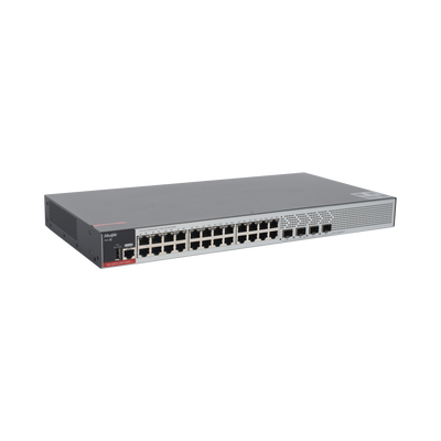 RUIJIE - Switch Empresarial, Administrable L2+, 24 Puertos Gigabit y 4 Puertos Uplink SFP 2.5G