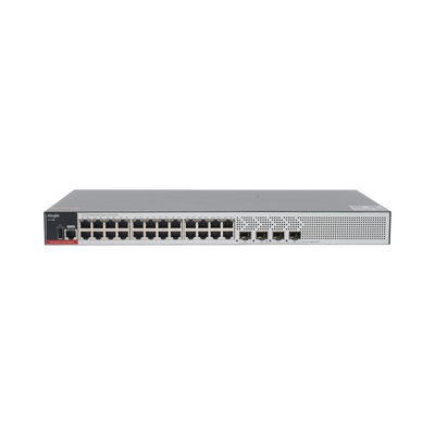 RUIJIE - Switch Empresarial, Administrable L2+, 24 Puertos Gigabit y 4 Puertos Uplink SFP 2.5G