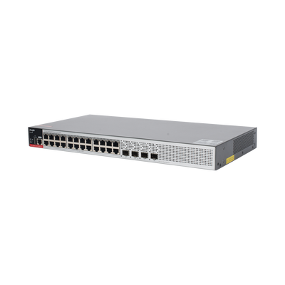 RUIJIE - Switch PoE+ Empresarial 370 Watts, Administrable L2+, 24 Puertos Gigabit y 4 Puertos Uplink SFP 2.5G
