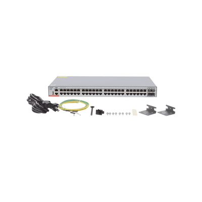 RUIJIE - Switch Administrable Capa 3 con 48 puertos Gigabit + 4 SFP+ para fibra 10Gb, gestión gratuita desde la nube.