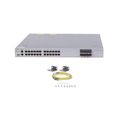 RUIJIE - Switch Core Administrable Capa 3 con 24 puertos Gigabit + 8 SFP+ para fibra 10Gb, gestión gratuita desde la nube.