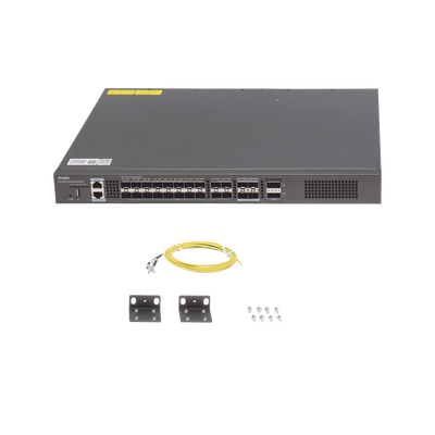 RUIJIE - Switch distribución de fibra hasta 23 Tbps de Capacidad, 20 puertos SFP+ 10G, 4 Puertos SFP28 25G y 2 puertos QSFP+ 40G