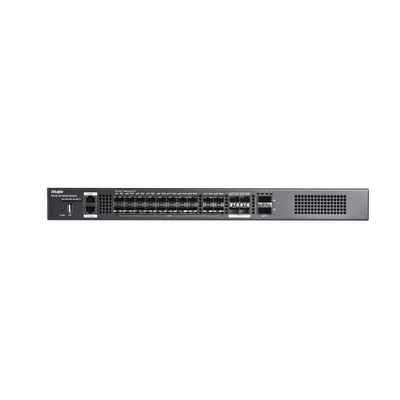 RUIJIE - Switch distribución de fibra hasta 23 Tbps de Capacidad, 20 puertos SFP+ 10G, 4 Puertos SFP28 25G y 2 puertos QSFP+ 40G