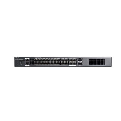 RUIJIE - Switch distribución de fibra hasta 23 Tbps de Capacidad, 20 puertos SFP+ 10G, 4 Puertos SFP28 25G y 2 puertos QSFP+ 40G