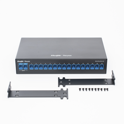 RUIJIE - e-Lighten Splitter Pasivo 2/16, Puertos PON SC/UPC, Frecuencias soportadas de 1260nm a 1650nm con hasta 500 mW de Potencia de Entrada