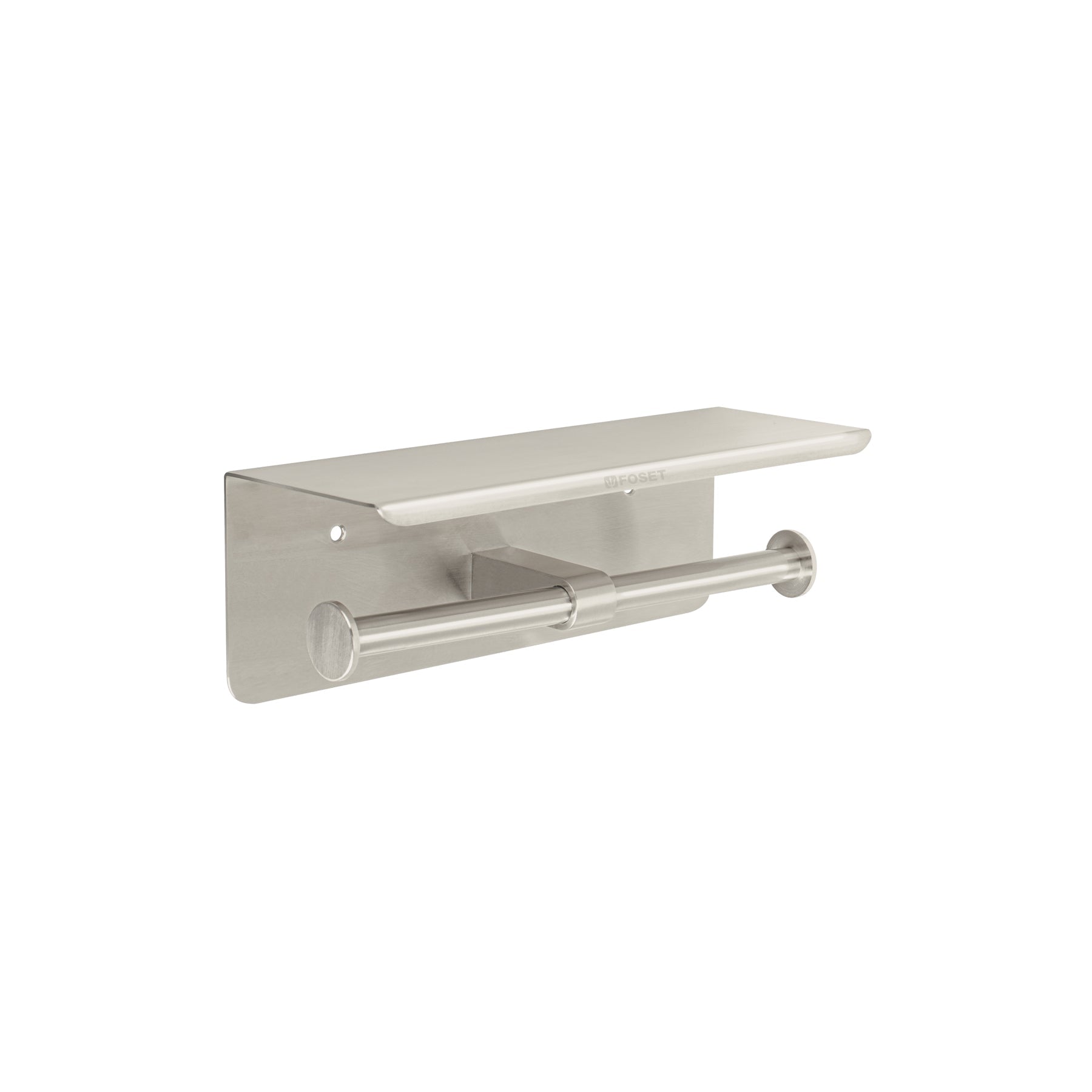 Portarrollo doble en satin con soporte para celular, Riviera