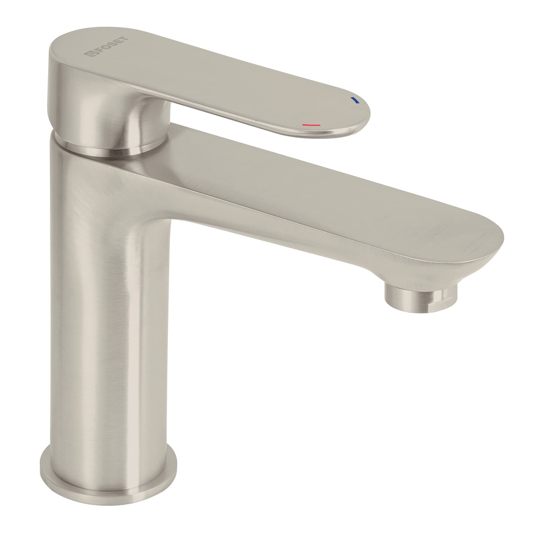 Monomando corto para lavabo, satin, FOSET RIVIERA