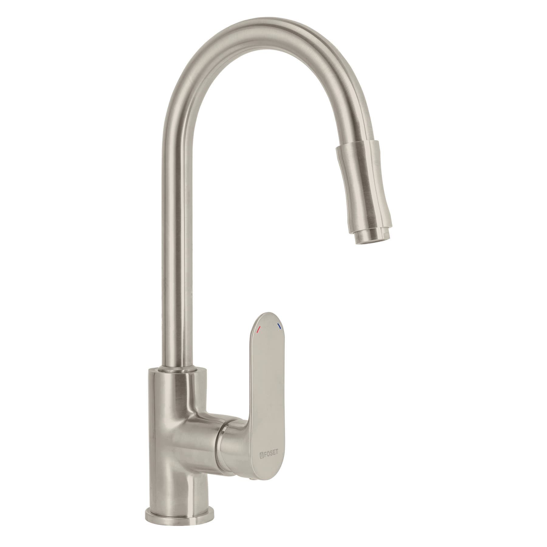 Monomando retractil para fregadero, satin, FOSET RIVIERA