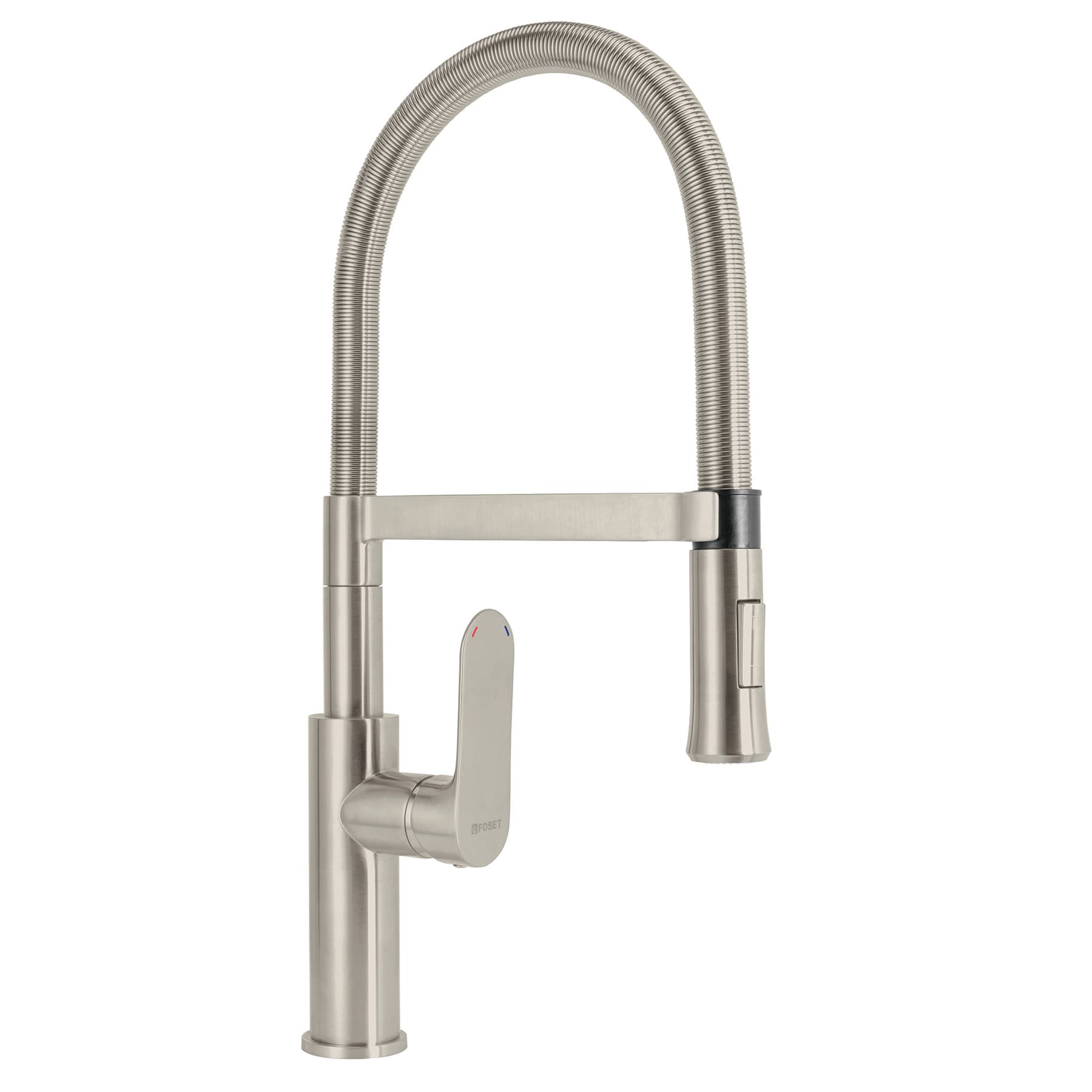 Monomando nariz flexible para fregadero, satin,FOSET RIVIERA