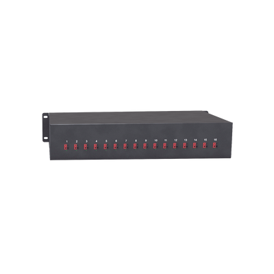 EPCOM POWERLINE - Fuente 24 Vca / Industrial / Tipo RACK / 20 Amperes / 16 salidas / 1.25 Amperes por salida administrada / 2.5 Amperes por salida máxima
