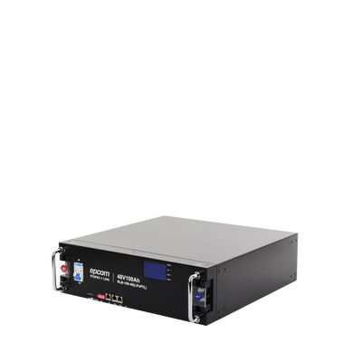 EPCOM POWERLINE - Batería de Litio de 4.8 Kwh, 48 Vcc, 100 Ah, 3U de Montaje en Rack con Pantalla de Monitoreo Local LCD