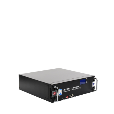 EPCOM POWERLINE - Batería de Litio de 4.8 Kwh, 48 Vcc, 100 Ah, 3U de Montaje en Rack con Pantalla de Monitoreo Local LCD