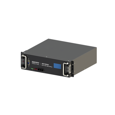 EPCOM POWERLINE - Batería de Litio de 4.8 Kwh, 48 Vcc, 100 Ah, 3U de Montaje en Rack con Pantalla de Monitoreo Local LCD