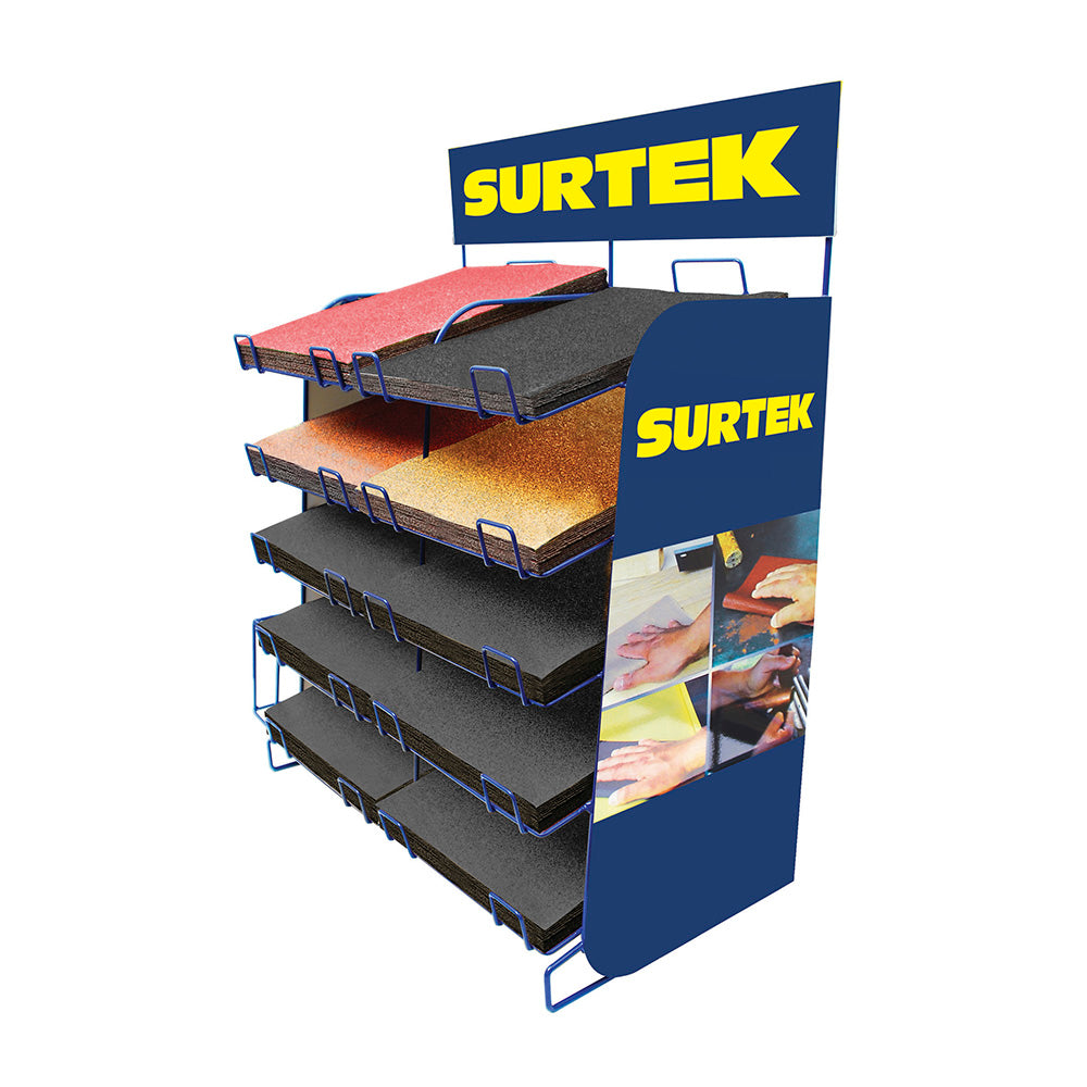 Surtek - Rack exhibidor c/lijas 527pz
