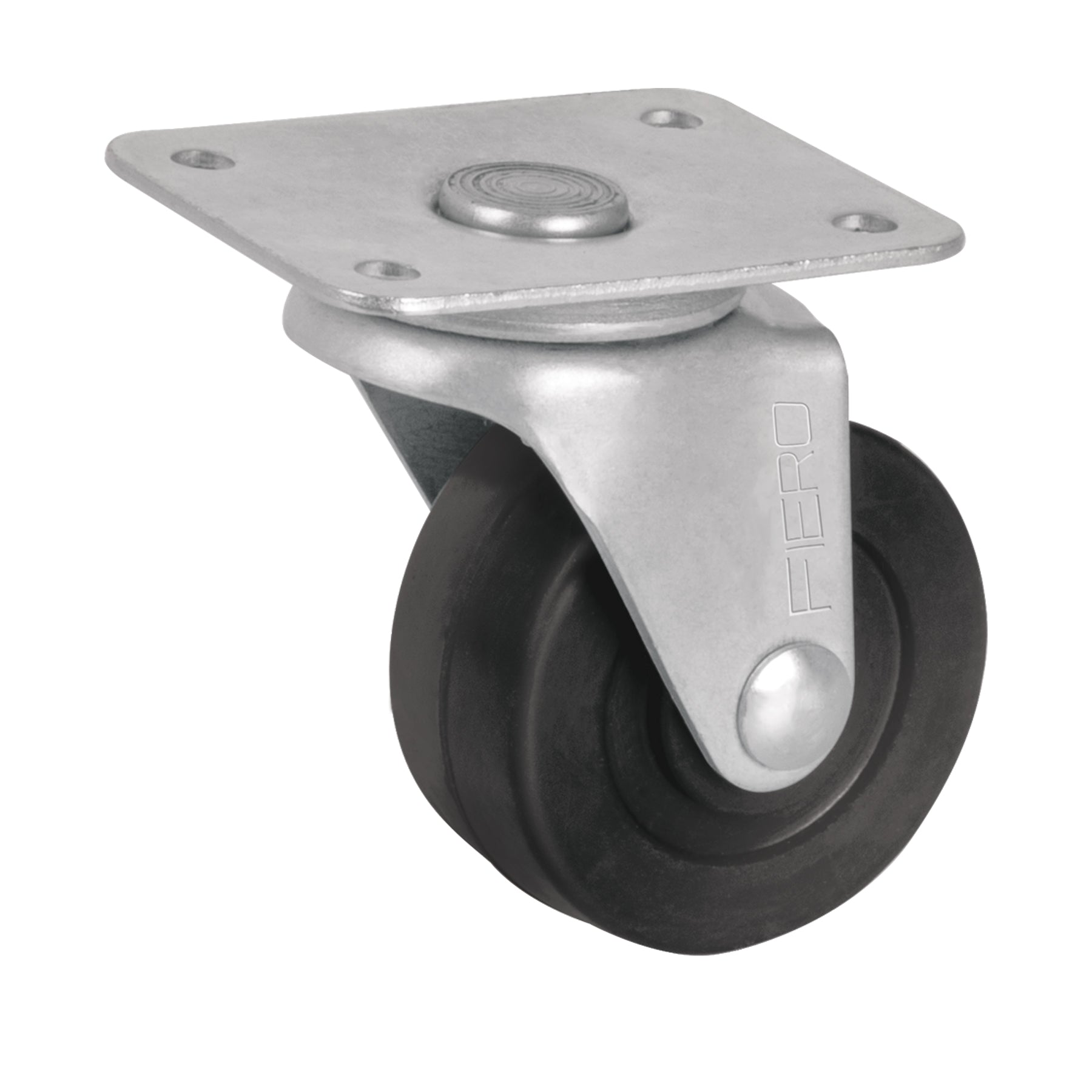 Rodaja hule 2', placa giratoria c/buje, carga 25kg, FIERO