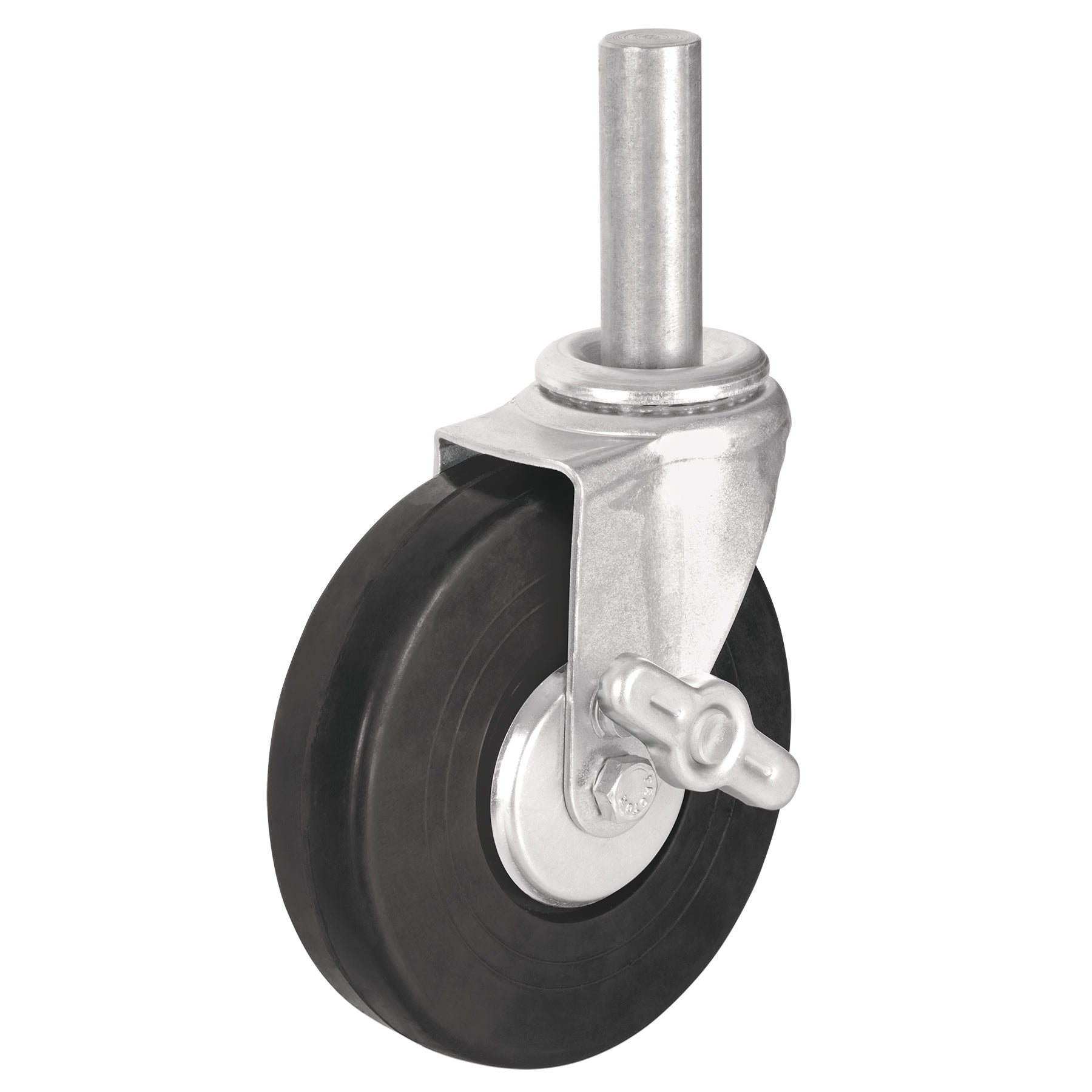 Rodaja hule 6' con espiga solida y freno, carga 125kg, FIERO