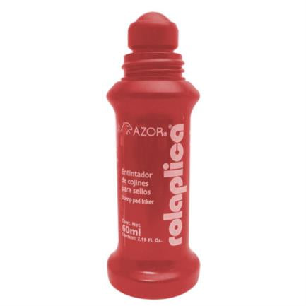 ROLAPLICA - Tinta Azor Rolaplica 587 para Sellos Rojo 60ml