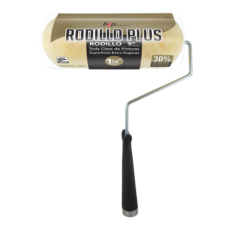 Rodillo Plus para superficies rugosas 9" x  3/4"