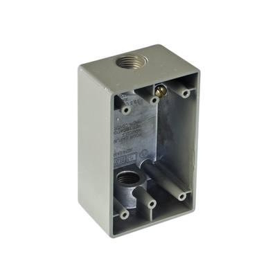 RAWELT - Caja Condulet FS de 1/2" ( 12.7 mm) con dos bocas a prueba de intemperie.