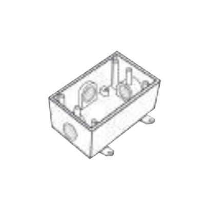 RAWELT - Caja Condulet FS de 3/4" ( 19.05 mm) con cuatro bocas a prueba de intemperie.