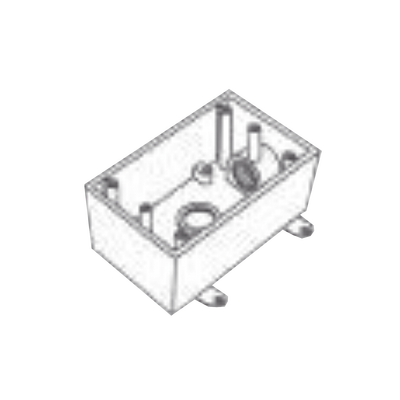 RAWELT - Caja Condulet FS de 3/4" (19.05 mm) con dos bocas a prueba de intemperie.