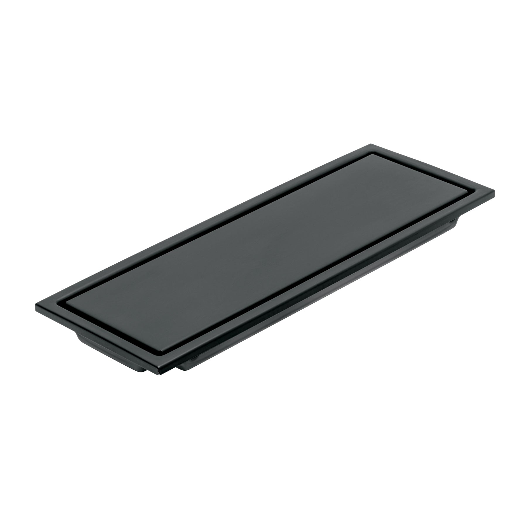 Resumidero rectangular 30x11cm reversible, negro, FOSET AQUA