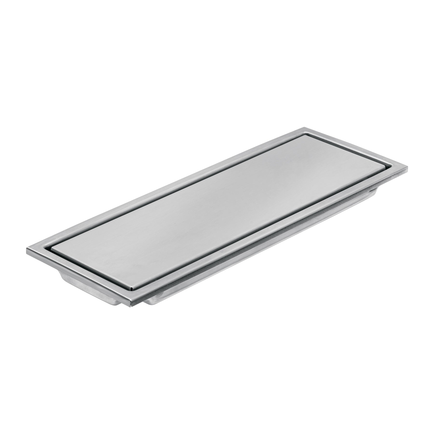 Resumidero rectangular 30x11cm reversible, inox, FOSET AQUA