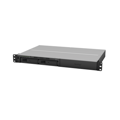 SYNOLOGY - Servidor Nas para rack de 2 bahías / Hasta 32 TB / Hasta 16 cámaras