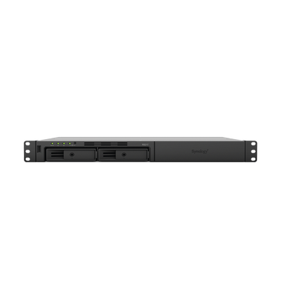 SYNOLOGY - Servidor Nas para rack de 2 bahías / Hasta 32 TB / Hasta 16 cámaras