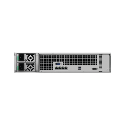 SYNOLOGY - Servidor NAS para rack de 12 bahías / Expandible a 24 bahías / Hasta 288 TB / Doble fuente de poder