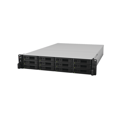 SYNOLOGY - Servidor NAS para rack de 12 bahías / Expandible a 36 bahías / Hasta 432 TB / Doble fuente de poder