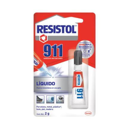 RESISTOL - Pegamento Resistol 911 Líquido Tubo 2 gr