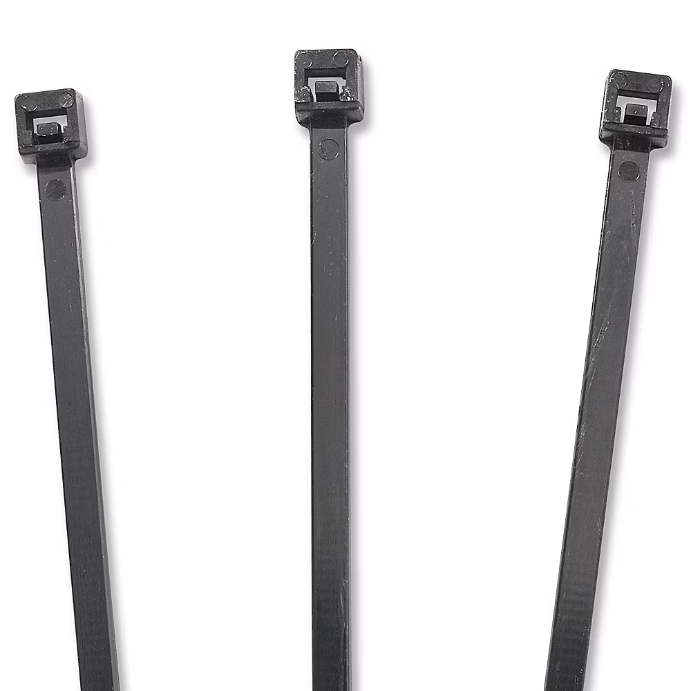LINKEDPRO - Cinchos de Nylon 66 Resistentes a UV / Uso Interior y Exterior / Autobloqueo Seguro / Color Negro  / 4.8 × 150 mm / 100 Piezas