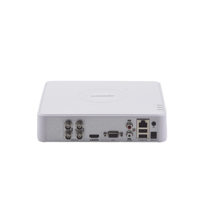 EPCOM PROFESSIONAL - DVR 4 Canales TurboHD + 1 Canal IP / 2 Megapixel (1080p) Lite / Acusense Lite (Evita Falsas Alarmas) / Audio por coaxitron / 1 Bahía de Disco Duro / H.265+ / Salida de Vídeo Full HD