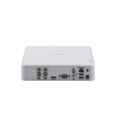 EPCOM PROFESSIONAL - DVR 4 Canales TurboHD + 1 Canal IP / 2 Megapixel (1080p) Lite / Acusense Lite (Evita Falsas Alarmas) / Audio por coaxitron / 1 Bahía de Disco Duro / H.265+ / Salida de Vídeo Full HD