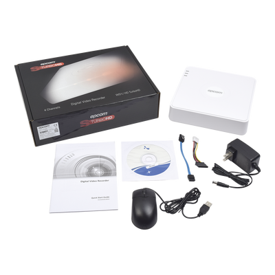 EPCOM - DVR 4 Canales TurboHD + 1 Canal IP/ 2 Megapixel (1080p) lite/ 1 Bahía de Disco Duro / H.264+ / 1 Canal de Audio / Salida de video Full HD