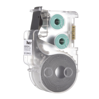 PANDUIT - Casete de 450 Etiquetas Autolaminadas de 12.7 x 19.1 mm (0.5 x 0.75 pulgadas), para Cables de 2 a 4 mm (0.08 a 0.16 pulgadas) de Diámetro, Área de Impresión Color Blanco