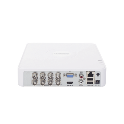 EPCOM PROFESSIONAL - DVR 8 Canales TurboHD + 2 Canales IP / 2 Megapixel (1080p) Lite / Acusense Lite (Evita Falsas Alarmas) / Audio por Coaxitron / 1 Bahía de Disco Duro / H.265+ / Salida de Vídeo Full HD