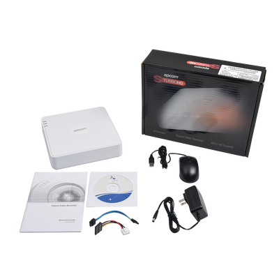 EPCOM - DVR 2 Megapixel (1080P) lite / 8 Canales TURBOHD + 2 Canales IP / 1 Bahía de Disco Duro / H.264+ / 1 Canal de Audio / Salida de vídeo Full HD