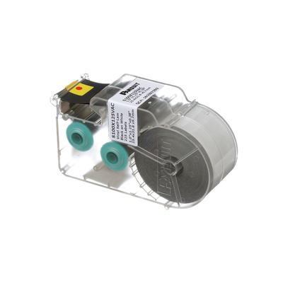 PANDUIT - Casete de 225 Etiquetas Autolaminadas de 25.4 x 31.8 mm (1 x 1.25 pulgadas), para Cables de 3 a 7.1 mm (0.12 a 0.28 pulgadas) de Diámetro, Área de Impresión Color Blanco