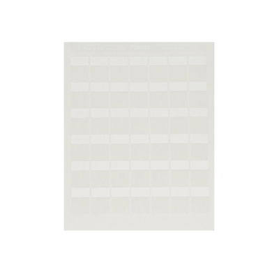 PANDUIT - Paquete de Hojas con 2500 Etiquetas de Identificación Auto-Laminadas para Impresora Láser/Inyección de Tinta, para Cables de 4.1 a 8.1 mm de Diámetro (10 - 6 AWG), Color Blanco
